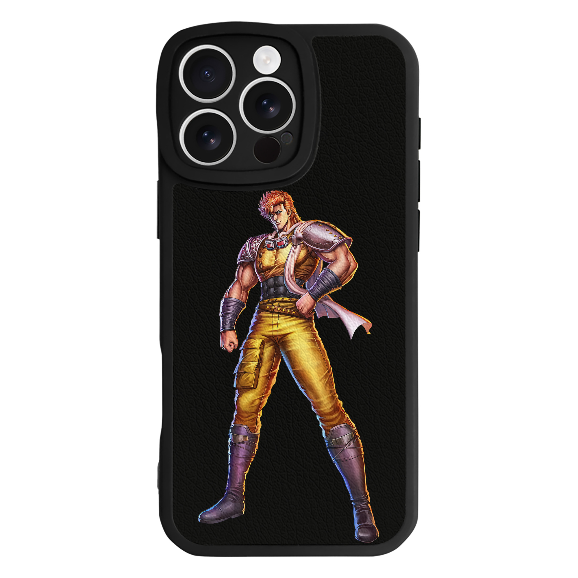 （画像用） 北斗の拳 Fist of the North Star 【iPhone 16シリーズ対応】シリコンスマホケース（レザー調） 材質：シリコン
